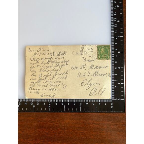 Vintage 1930 Ephemera RPPC Postcard Souvenir Badlands North Dakota Aerial View - Picture 4 of 5